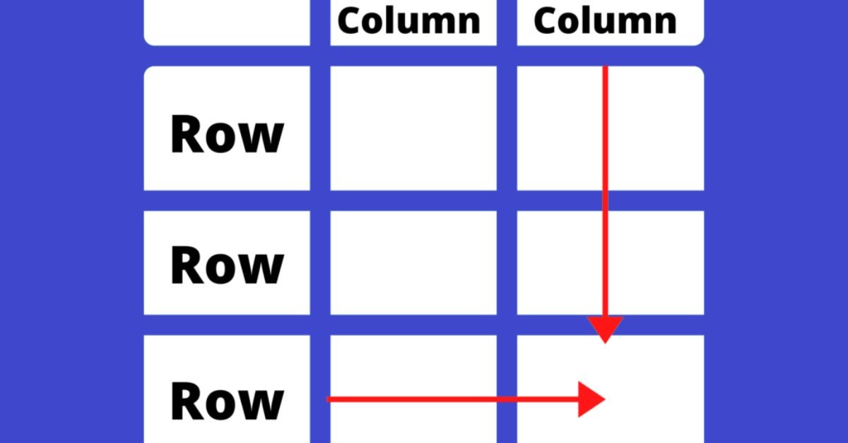 row vs column